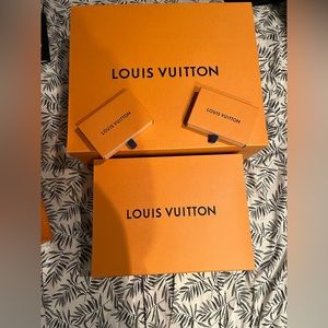 Louis Vuitton bags and boxes
